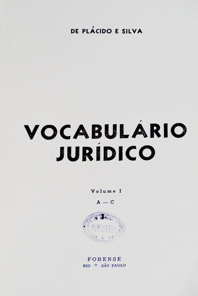 VOCABULÃRIO JURÃDICO.