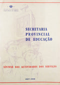 SÃNTESE DAS ACTIVIDADES DOS SERVIÃ‡OS. 1967-1968.