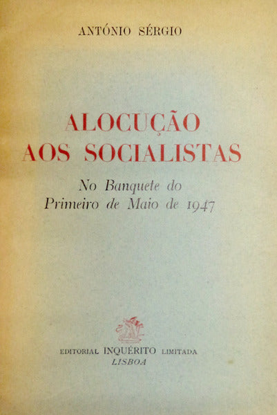 ALOCUÃ‡ÃƒO AOS SOCIALISTAS.