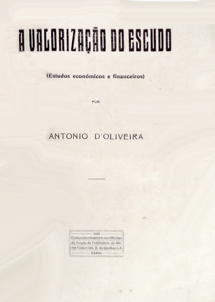 A VALORIZAÃ‡ÃƒO DO ESCUDO.