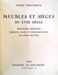MEUBLES ET SIÃˆGES DU XVIIIe SIÃˆCLE.