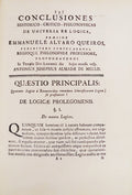 ENCADERNAÃ‡ÃƒO ARTÃSTICA.- SÃ‰C. XVIII - CONCLUSIONES HISTORICO-PHILOSOPHICAS DE UNIVERSA RE LOGICA,