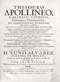 THESOURO APOLLINEO, GALENICO, CHIMICO, Chirurgico, Pharmaceutico,