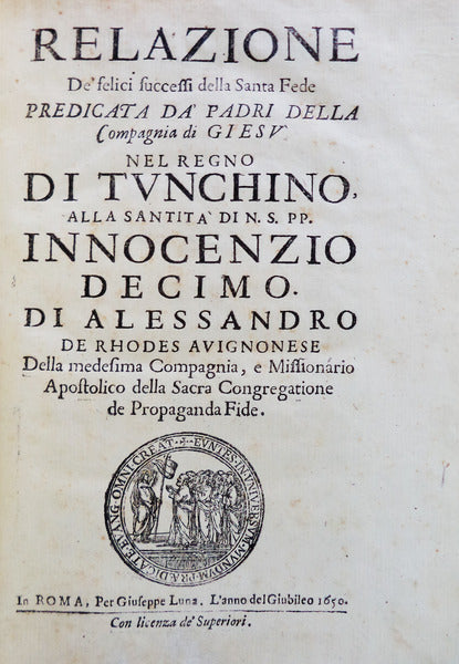 RELAZIONE De felici successi della Santa Fede