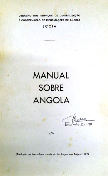 MANUAL SOBRE ANGOLA.