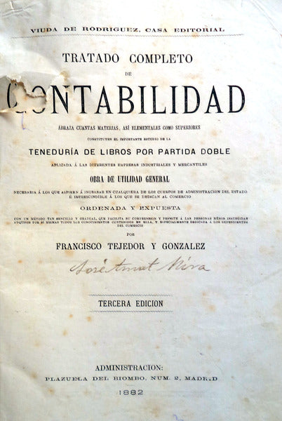 TRATADO COMPLETO DE CONTABILIDAD.