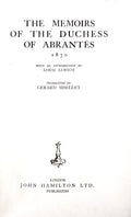 THE MEMOIRS OF THE DUCHESS OF ABRANTÃˆS. 1830.