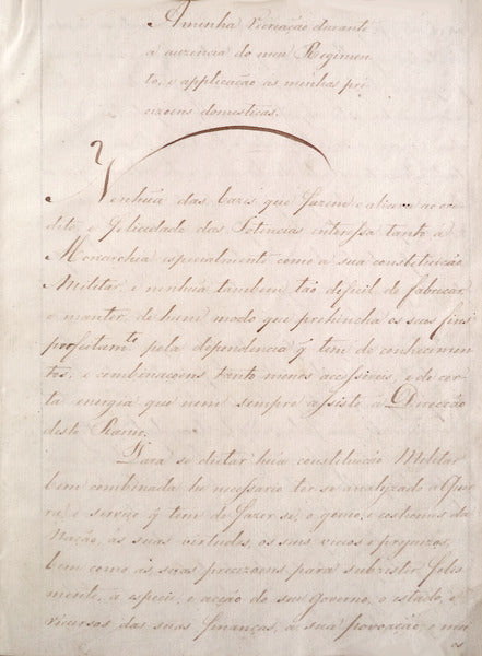 MANUSCRITO. SÃ‰C. XIX â€“ RECREAÃ‡ÃƒO MILITAR â€“ 1803.