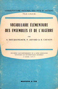 VOCABULAIRE Ã‰LÃ‰MENTAIRE DES ENSEMBLES ET DE L'ALGÃˆBRE.