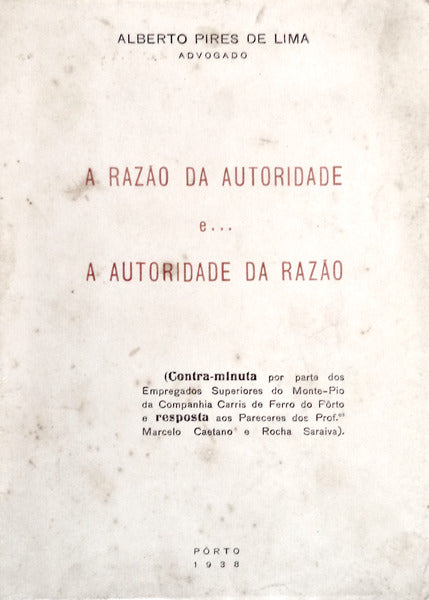 A RAZÃƒO DA AUTORIDADE Eâ€¦ A AUTORIDADE DA RAZÃƒO.