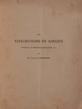 LES EXPLORATIONS EN AFRIQUE. Pendant le premier trimestre 1879.