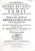 ARCHIATHENAEUM LUSITANUM SIVE REGALE COLLEGIUM COLLIMBRIENSE.