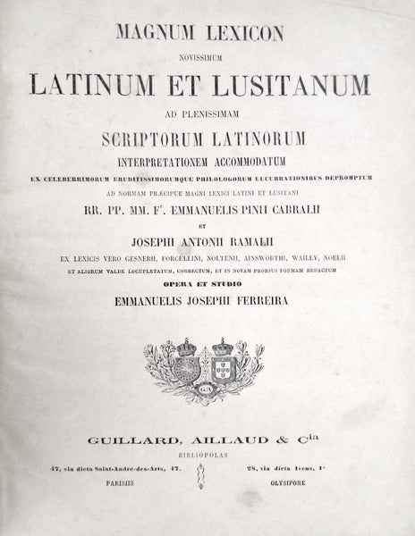 MAGNUM LEXICON NOVISSIMUM LATINUM ET LUSITANUM