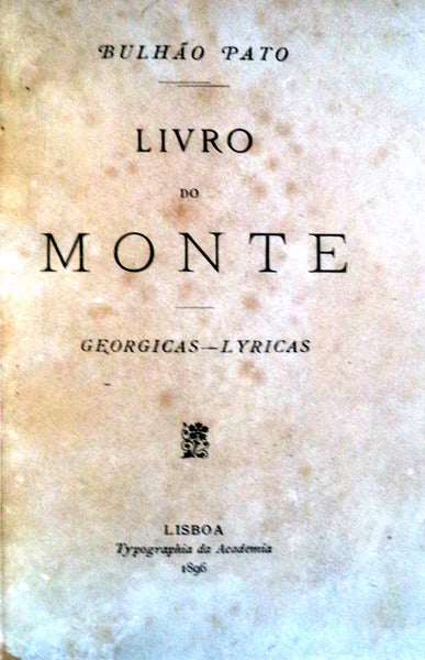 LIVRO DO MONTE: GEORGICAS-LYRICAS.