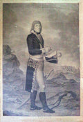 GRAVURA SÃ‰CULO XVIII - LE DRU. (Hilaire) NAPOLEÃ“N BONAPARTE EM ARCOLE.