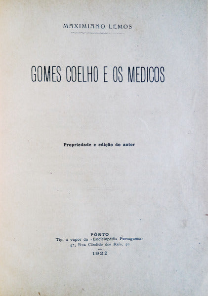 GOMES COELHO E OS MEDICOS.
