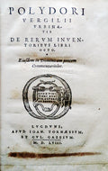 POLYDORI VERGILII VRBINATIS DE RERVM INVENTORIBVS LIBRI OCTO.