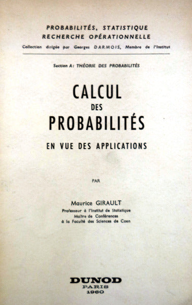 CALCUL DES PROBABILITÃ‰S.