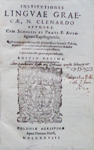 INSTITUTIONES LINGUAE GRAECAE