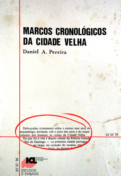 MARCOS CRONOLÃ“GICOS DA CIDADE VELHA.