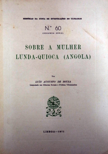 SOBRE A MULHER LUNDA-QUIOCA (ANGOLA).