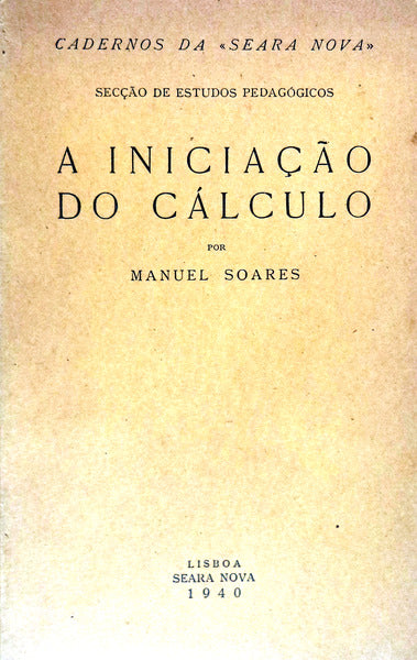 A INICIAÃ‡ÃƒO DO CÃLCULO.