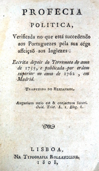 PROFECIA POLITICA,
