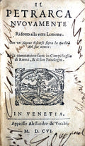 IL PETRARCA NVOVAMENTE Ridotto alla vera Lettione.