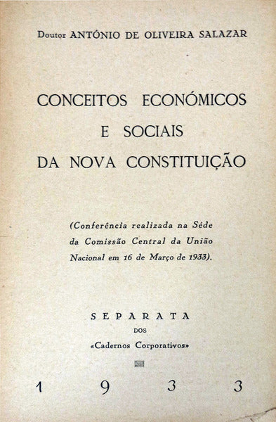 CONCEITOS ECONÃ“MICOS E SOCIAIS DA NOVA CONSTITUIÃ‡ÃƒO.
