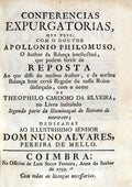 CONFERÃŠNCIAS EXPURGATORIAS, QUE TEVE COM O DOUTOR APOLLONIO PHILOMUSO,