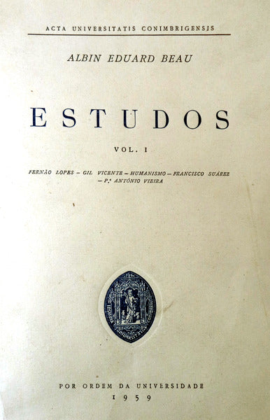 ESTUDOS. [2 VOLS.]