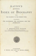 HAYDNâ€™S UNIVERSAL INDEX OF BIOGRAPHY.