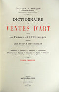 DICTIONNAIRE DES VENTES D'ART