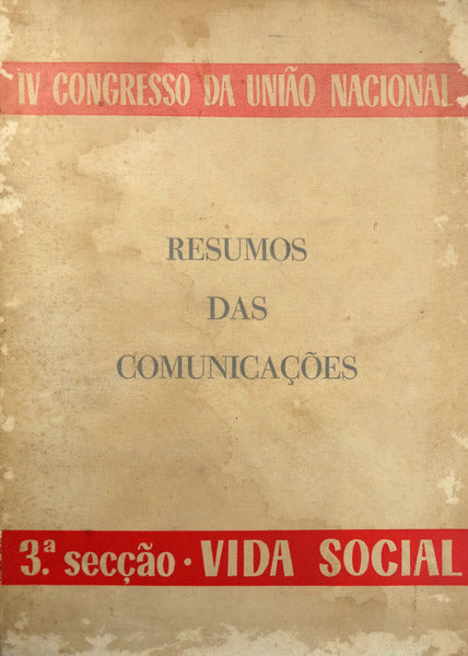 CONGRESSO (IV) DA UNIÃƒO NACIONAL.