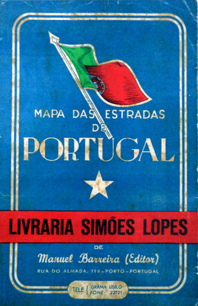 MAPA DAS ESTRADAS DE PORTUGAL.