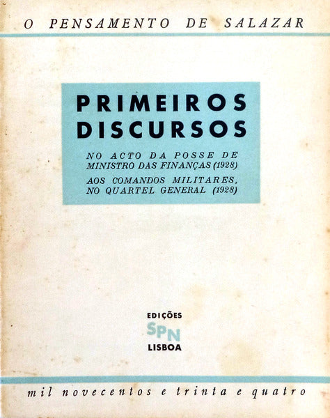 PRIMEIROS DISCURSOS.
