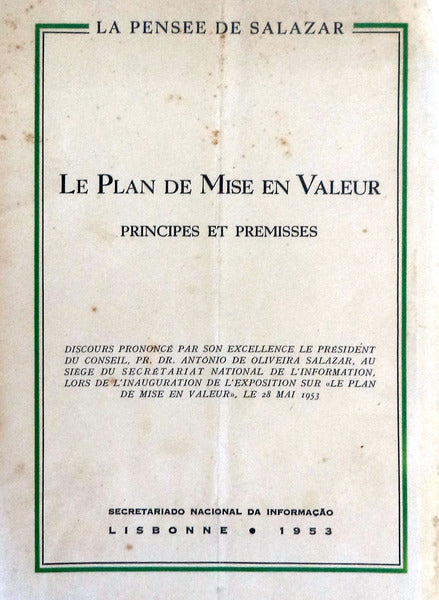 LE PLAN DE MISE EN VALEUR.