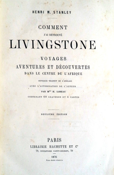 COMMENT Jâ€™AI RETROVÃ‰ LIVINGSTONE.