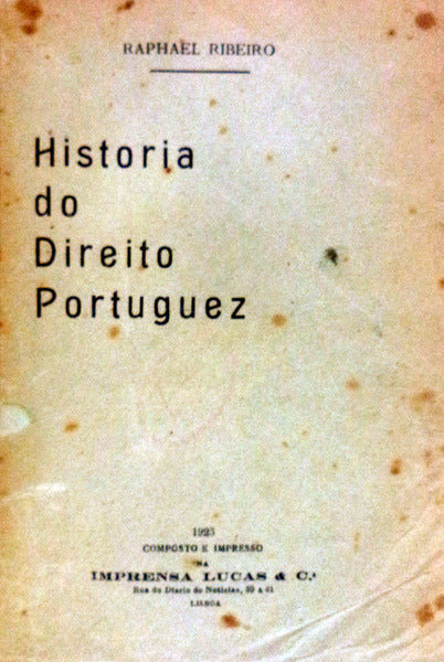 HISTORIA DO DIREITO PORTUGUEZ.
