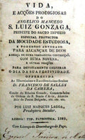 VIDA E ACÃ‡Ã•ES PRODIGIOSAS DO ANGELICO MANCEBO S. LUIZ DE GONZAGA,