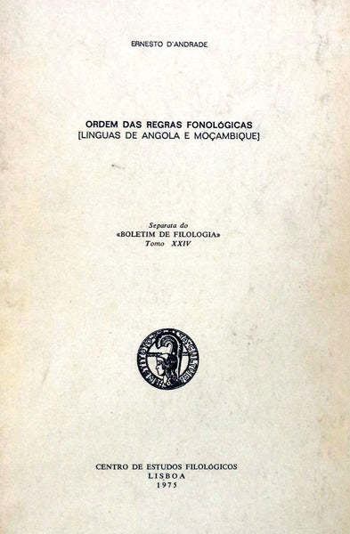 ORDEM DAS REGRAS FONOLÃ“GICAS [LÃNGUAS DE ANGOLA E MOÃ‡AMBIQUE].