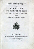 NOVA CONTINUAÃ‡ÃƒO DAS CARTAS DE HUM PORTUGUEZ AOS SEUS CONCIDADÃƒOS