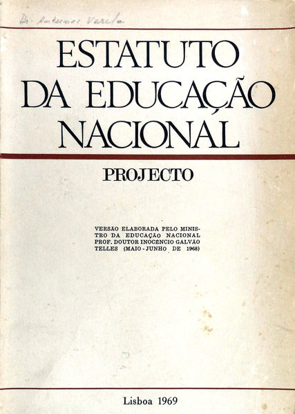 ESTATUTO DA EDUCAÃ‡ÃƒO NACIONAL.