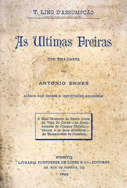 AS ULTIMAS FREIRAS.