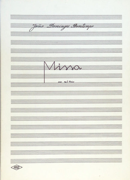 MISSA EM MI b MAIOR - MANUSCRITO MUSICAL- SÃ‰CULO XX - s/D. s/L.