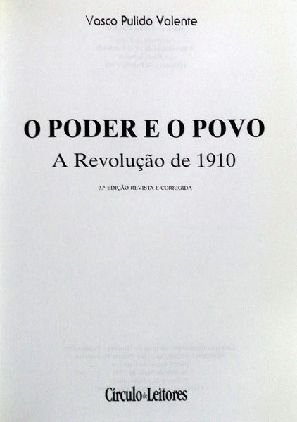 O PODER E O POVO. [3.Âª EDIÃ‡ÃƒO, CÃRCULO DE LEITORES]