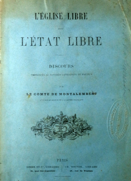 Lâ€™Ã‰GLISE LIBRE DANS LÂ´ETAT LIBRE.
