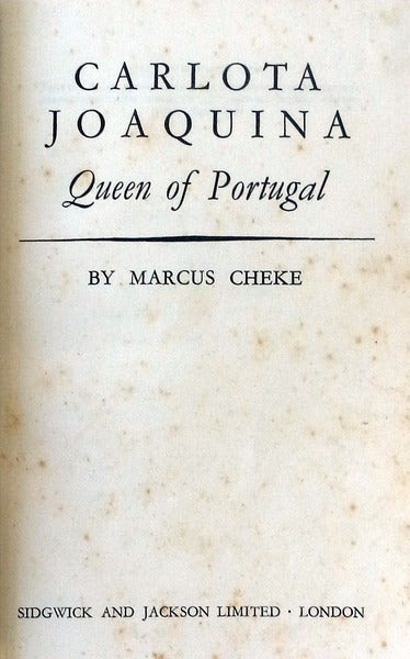 CARLOTA JOAQUINA QUEEN OF PORTUGAL.