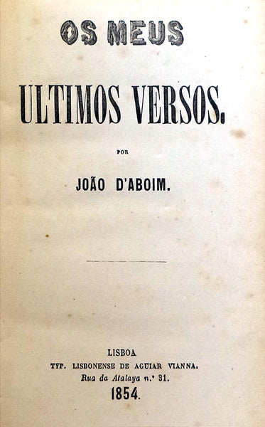 OS MEUS ULTIMOS VERSOS.