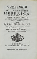 COMPENDIO DOS PRINCIPIOS DA GRAMMATICA HEBRAICA,